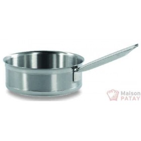 Batterie de cuisine inox : casserole tradition sans couvercle - 24