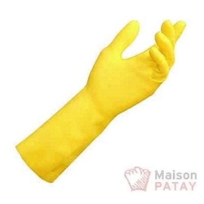 VETEMENTS DE PROTECTION : PAIRE GANTS LATEX JAUNE T6/7