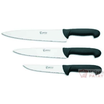 COUTEAUX EUROPEENS : COUTEAUX CHEF 15CM NOIR SURMOULE