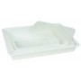 BAC RECTANGULAIRE PLAT 5L BLANC 