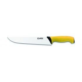 Couteau de boucher professionnel jaune - 350 mm